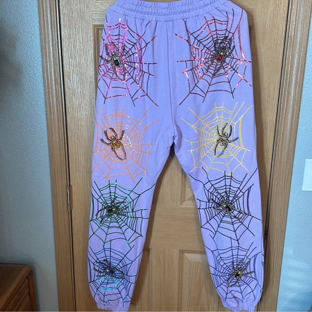 NWTO Queen of Sparkles ✨ 💖 Spider 🕷️ joggers